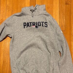 Gray Nike  Patriots Unisex  hoodie